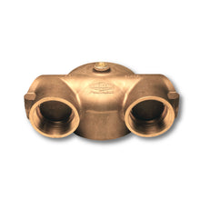 FDC 90 Degree Reversible Concealed Siamese Dual Female Inlet Brass