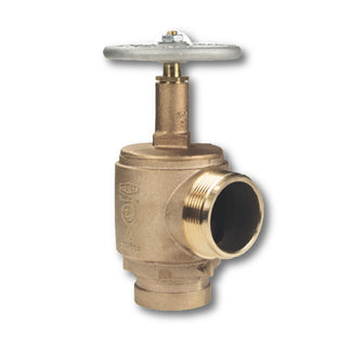 2-1/2" Groove Inlet x Male 90 Degree Angle Valve 300 PSI Brass