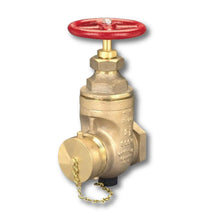 2-1/2" Female x Male Non-Rising Stem Wedge Disc Gate Valve Brass