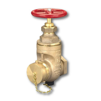 2-1/2" Female x Male Non-Rising Stem Wedge Disc Gate Valve Brass
