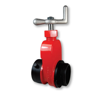 2-1/2" Single Hydrant Gate Valve Red Aluminum