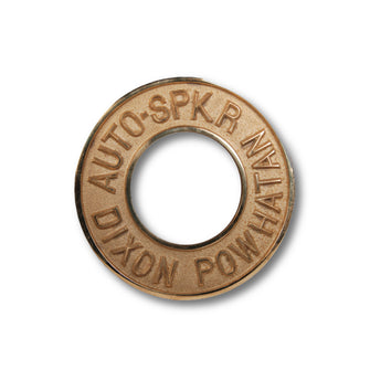 FDC Round Identification Plate Polished Brass