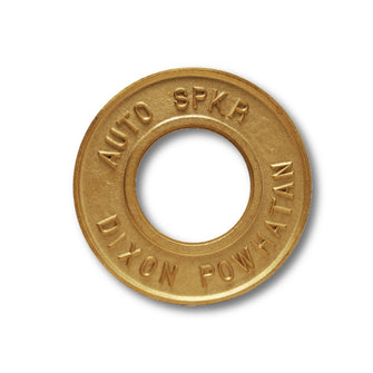 FDC Round Identification Plate Brass