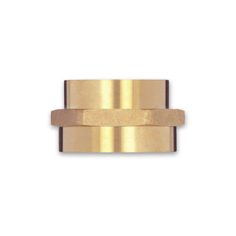 Female (Rigid) x Female (Rigid) Brass Adapter (Hex)