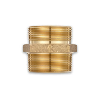 Male (Rigid) x Male (Rigid) Brass Adapter (Hex)